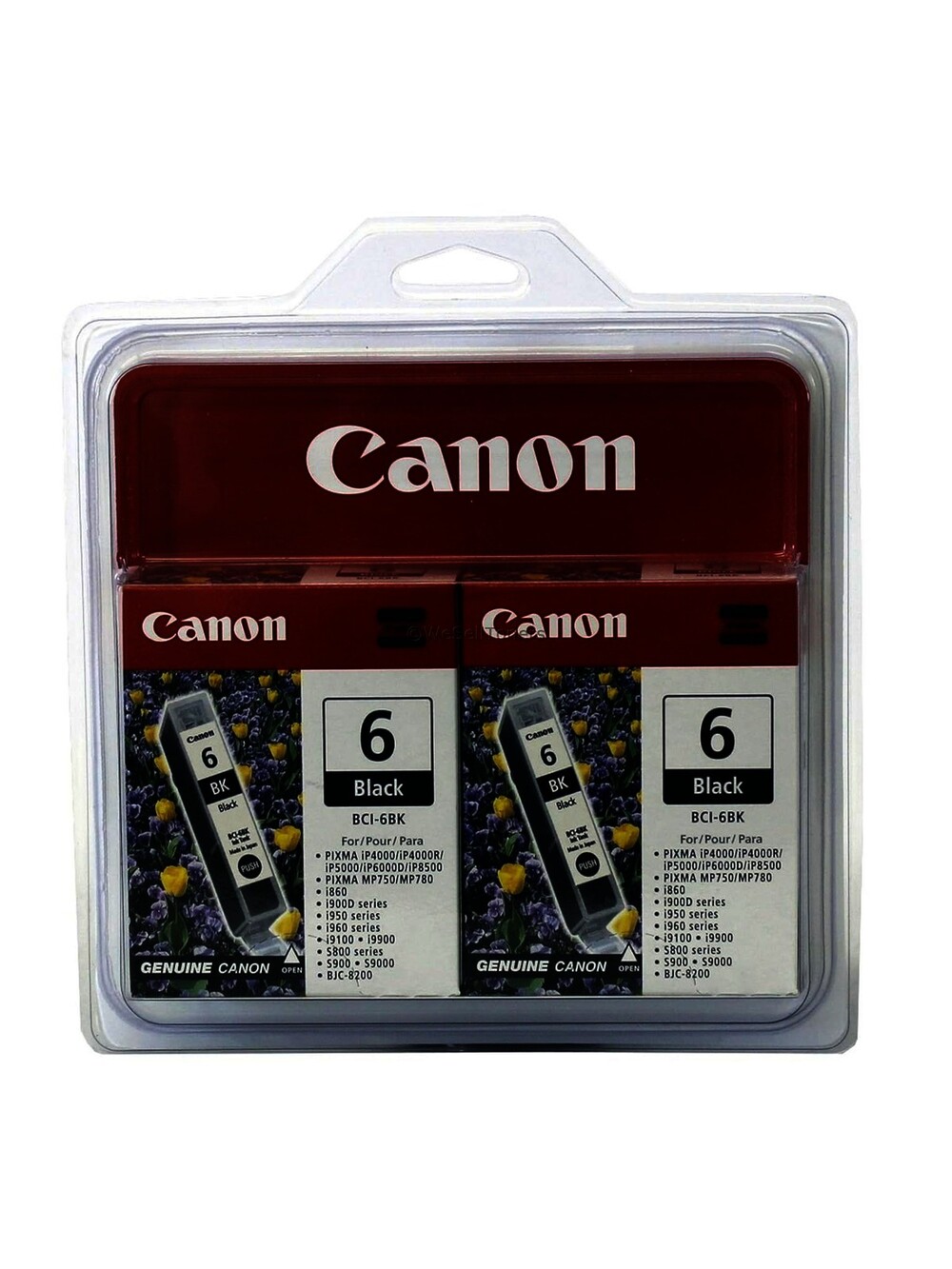Canon 4705A037 BCI-6 Black 2 Pack